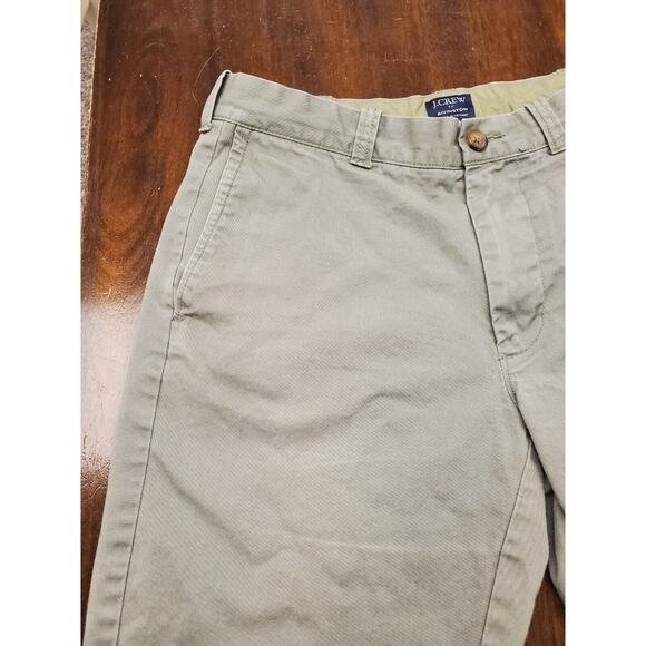 Men's J. Crew Green "Rivington" 100% Cotton Chino Shorts | Size 31 - Picture 3 of 9